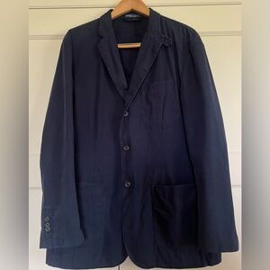 Polo Ralph Lauren 100% Cotton Navy Jacket Mens L